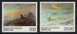 Greenland Paintings By Peter Rosing 2v 1999 MNH SG#353-354 - Ungebraucht