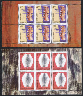 Greenland Cultural Heritage 1st Series 2 Booklet Panes 2000 MNH SG#382-383 MI#356-357 Sc#376a+377a - Unused Stamps