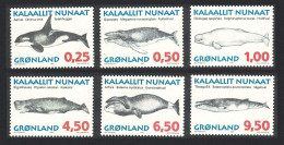 Greenland Whales 6v 1996 MNH SG#296-301 Sc#303-308 - Ongebruikt