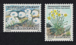 Greenland Flowers 2v 5Kr + 10Kr 1989 MNH SG#199+203 MI#197-198 Sc#191+196 - Unused Stamps