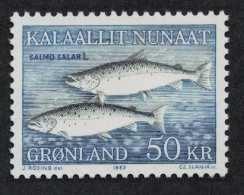 Greenland Atlantic Salmon Fish 50Kr 1983 MNH SG#138 MI#140 Sc#141 - Unused Stamps