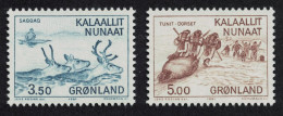 Greenland Prehistory Reindeer Hunters 2v 1981 MNH SG#132-133 - Nuovi