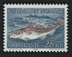 Greenland Atlantic Cod Fish 1981 MNH SG#130 - Nuovi