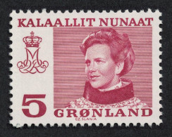 Greenland Queen Margrethe 5 Ore 1978 MNH SG#99 MI#106 - Unused Stamps