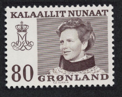 Greenland Queen Margrethe 80 Ore 1979 MNH SG#100 MI#112 - Ungebraucht