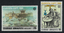Greece Inventions Europa 2v 1983 MNH SG#1617-1618 MI#1513-1514 - Neufs