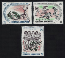 Greece Athletic Championships 3v 1982 MNH SG#1586-1588 MI#1483-1485 - Ungebraucht