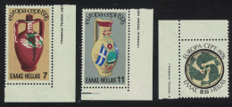 Greece Handicrafts Europa 3v Corners 1976 MNH SG#1334-1336 MI#1232-1234 - Ongebruikt