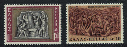 Greece 50th Anniversary Of ILO 2v 1969 MNH SG#1099-1100 MI#997-998 Sc#940-941 - Unused Stamps