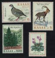 Greece Rock Partridge Birds Trees Flowers Animals 4v 1970 MNH SG#1151-1154 MI#1049-1052 - Ungebraucht