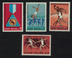 Greece European Athletic Championships Sport 4v 1969 MNH SG#1108-1111 MI#1006-1009 Sc#949-952 - Unused Stamps