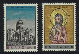Greece Restoration Of St Andrew's Head 2v 1965 MNH SG#997-998 MI#895-896 Sc#836-837 - Unused Stamps