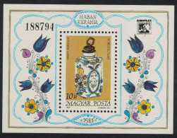 Hungary Haban Ceramics Stamp Day MS 1985 MNH SG#MS3660 - Unused Stamps