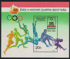 Hungary 90th Anniversary Of Hungarian Olympic Committee MS 1985 MNH SG#MS3607 - Unused Stamps