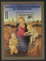 Hungary 500th Birth Anniversary Of Raphael Artist MS 1983 MNH SG#MS3502 - Nuevos