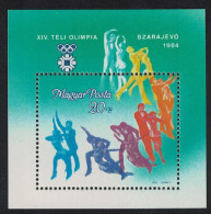 Hungary Figure Skating Winter Olympic Games Sarajevo MS 1983 MNH SG#MS3542 - Unused Stamps