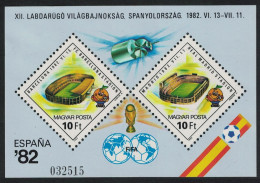 Hungary World Cup Football Championship Spain MS 1982 MNH SG#MS3430 - Unused Stamps