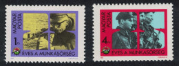 Hungary 25th Anniversary Of Workers' Militia 2v 1982 MNH SG#3417-3418 - Nuevos