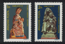 Hungary Christmas 2v 1981 MNH SG#3407-3408 - Unused Stamps