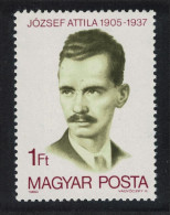 Hungary 75th Birth Anniversary Of Attila Jozsef Poet 1980 MNH SG#3317 - Unused Stamps