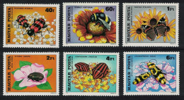 Hungary Bees Beetles Pollination 6v 1980 MNH SG#3295-3300 - Unused Stamps