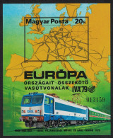 Hungary Development Of The Railway MS IMPERF 1979 MNH SG#MS3244 MI#Block 137B - Ongebruikt
