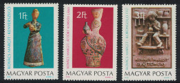 Hungary Ceramics By Margit Kovacs 3v 1978 MNH SG#3218-3220 - Unused Stamps