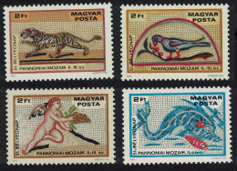 Hungary Roman Mosaics Stamp Day 4v 1978 MNH SG#3205-3208 - Ongebruikt