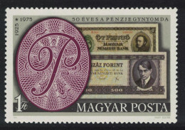 Hungary State Banknote Printing Office Budapest 1976 MNH SG#3013 MI#3097A - Neufs