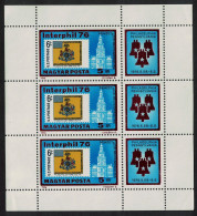 Hungary Interphil '76 Stamp Exhibition Philadelphia Sheetlet 1976 MNH SG#3038 - Neufs