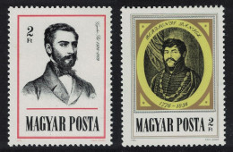 Hungary Writers' Anniversaries 2v 1976 MNH SG#3052-3053 - Unused Stamps