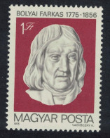 Hungary Birth Farkas Bolyai Mathematician 1975 MNH SG#2942 - Unused Stamps