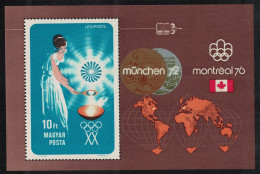 Hungary Hungarian Medal Winners Olympic Games Munich MS 1973 MNH SG#MS2789 MI#Block 96A - Unused Stamps