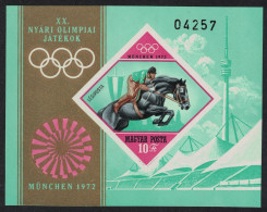 Hungary Football Olympic Games Munich MS Imperf 1972 MNH SG#MS2695 MI#Block 91B - Ongebruikt