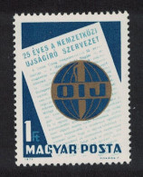 Hungary 25th Anniversary Of International Organisation Of Journalists 1971 MNH SG#2610 - Neufs