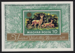 Hungary World Hunting Exhibition MS 1971 MNH SG#MS2591 MI#Block 82A Sc#C313 - Unused Stamps