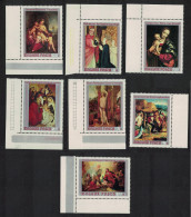 Hungary Paintings Religious Art From Christian Museum Esztergom 7v Margins 1970 MNH SG#2562-2568 - Unused Stamps