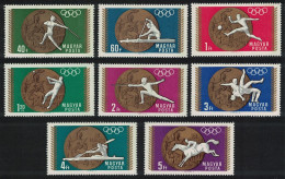 Hungary Football Canoe Wrestling Olympic Gold Medal Winners 8v 1969 MNH SG#2422-2429 - Unused Stamps