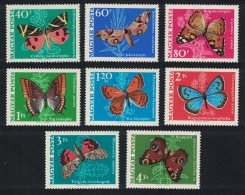 Hungary Butterflies And Moths 8v 1969 MNH SG#2439-2446 MI#2494A-2501A - Unused Stamps