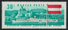 Hungary Ferenc Deak Paddle-steamer Schonbuchel Castle Austrian Flag 1967 MNH SG#2275 MI#2323A Sc#1828 - Neufs
