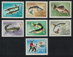 Hungary Fish Angling Game Fishing 7v 1967 MNH SG#2296-2302 - Unused Stamps