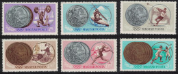 Hungary Kayak Wrestling Fencing Weightlifting Olympic Games 6v 1965 MNH SG#2050-2055 MI#2095-2100 - Unused Stamps