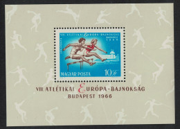 Hungary Eighth European Athletic Championships Budapest MS 1966 MNH SG#MS2220 - Ungebraucht