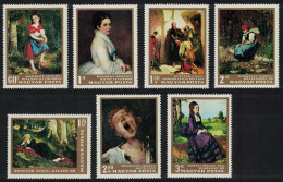 Hungary Paintings In Hungarian National Gallery 1st Series 7v 1966 MNH SG#2239-2245 MI#2291A-2297A - Ungebraucht