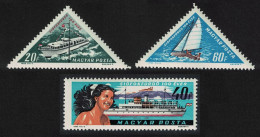 Hungary Sailing Boat Centenary Of Siofok Resort Lake Balaton 3v 1963 MNH SG#1921-1923 - Unused Stamps