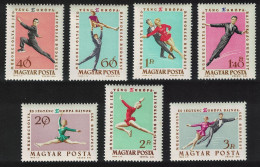 Hungary European Figure Skating Championships 7v 1963 MNH SG#1868-1874 MI#1898A-1904A - Unused Stamps