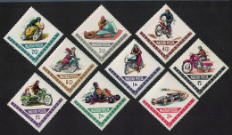 Hungary Motorcycle And Car Sports 9v 1962 MNH SG#1859-1867 - Neufs