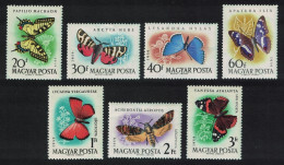 Hungary Butterflies And Moths 7v 1959 MNH SG#1612-1618 MI#1633-1639A - Unused Stamps