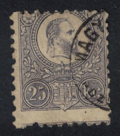 Hungary Emperor Franz Josef I 25k Lilac 1887 MNH SG#13 MI#6a Sc#12 - Unused Stamps