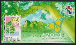 Hong Kong Trees Visit 2001 Stamp Exhibition 6th Issue MS 2001 MNH SG#MS1052 - Nuevos